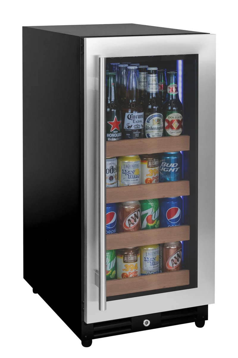 Allavino Reserva Series 15" Single Zone Beverage Center – 28 Bottles/64 Cans, Stainless Steel (Right Hinge)
