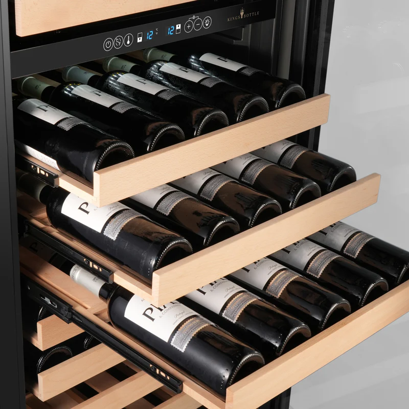 KingsBottle 47" Dual Zone Wine & Beverage Hybrid Center (KBU265DX) — Left Hand Hinge