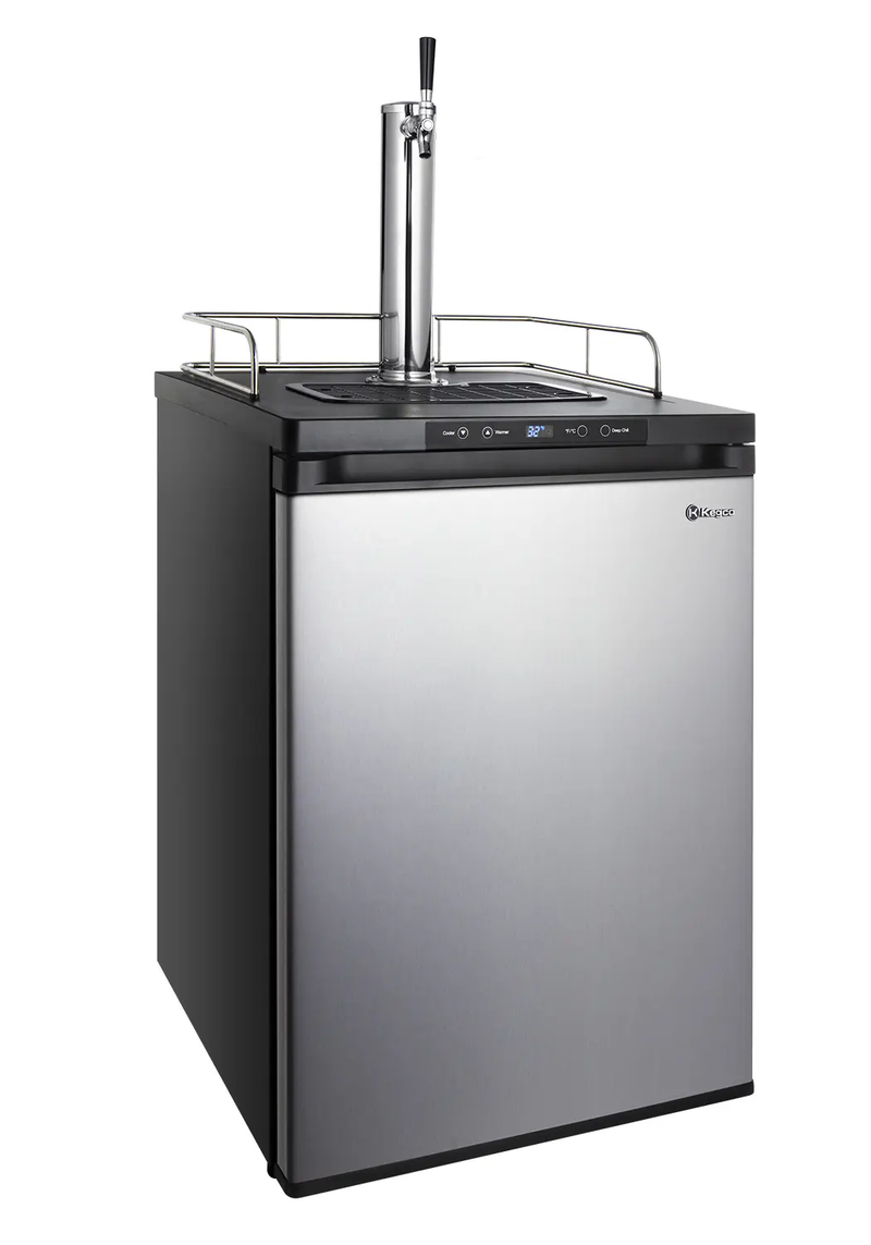 Kegco K309SS-1NK 24" Wide Single Tap Stainless Steel Digital Kegerator