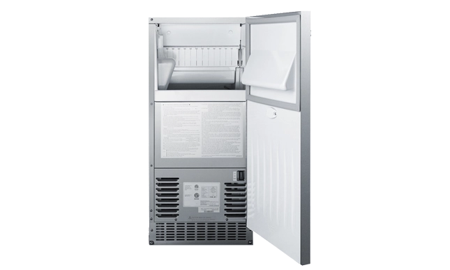 Bull Outdoor Rated Commercial Ice Maker 15" - Stainless Steel, 62 lbs