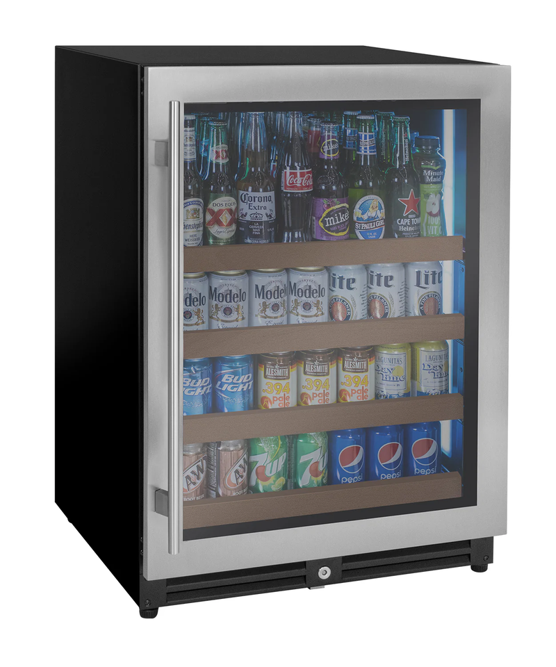 Allavino Reserva Series 24" Single Zone Beverage Center – 42 Bottles/154 Cans, Stainless Steel (Right Hinge)