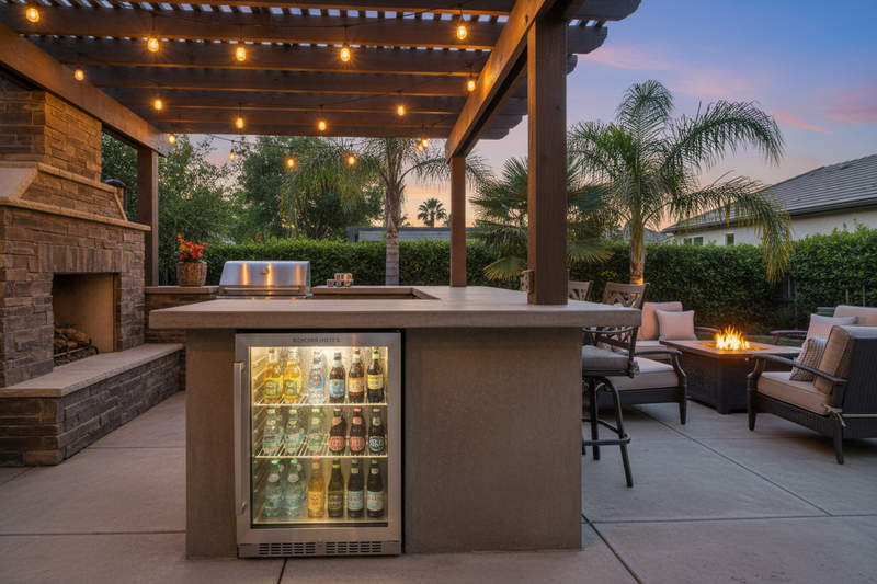 KingsBottle Outdoor Bar Fridge Lifestyle